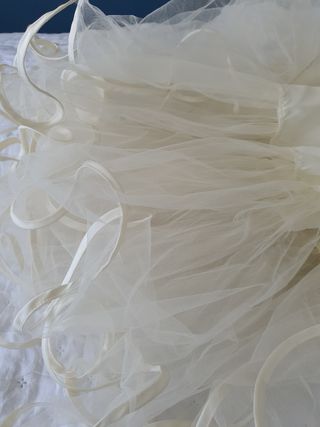 Cancán para vestido de novia, blanco roto