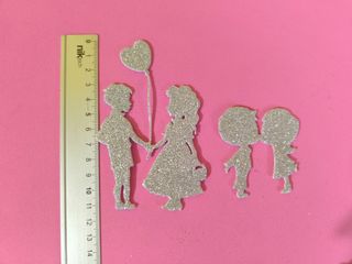 Fustellati glitter San Valentino