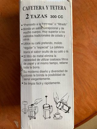 Cafetera /tetera embolo