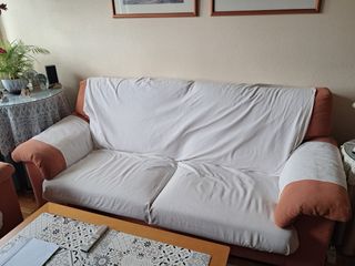 2 sillones color teja