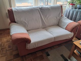 2 sillones color teja