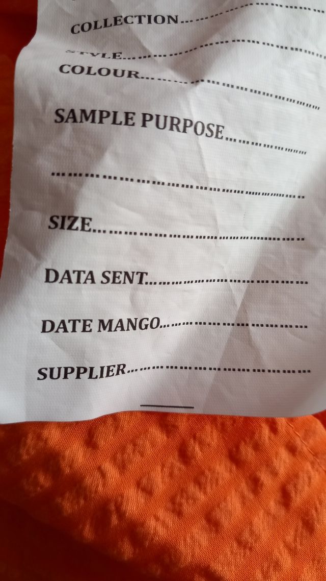 Vestido Mango naranja largo