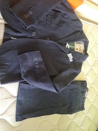 Traje chaqueta  niño - Marca bass   Azul Marino