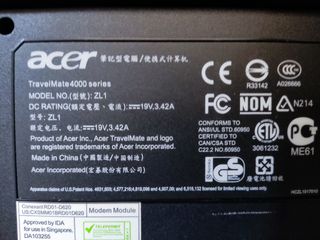 Portátil Acer TravelMate 4000 series
