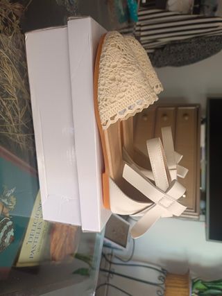 Sandalias de talla 36 beige 