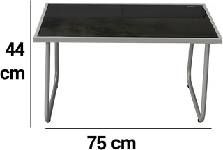 Set Salotto da Giardino con 2 Sedie, Divano e Tavo