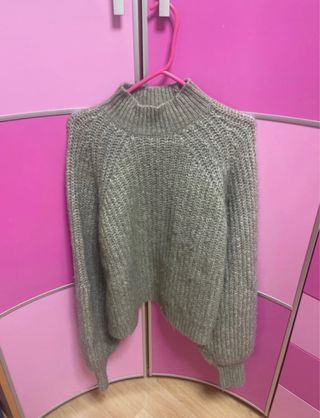 Jersey Bershka verde talla L