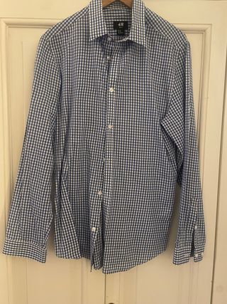 Camicia H&M uomo a quadri blu, tg M