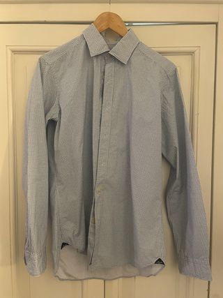 Camicia Algho Uomo - Bianca e blu