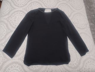 Blusa negra zara mujer xs
