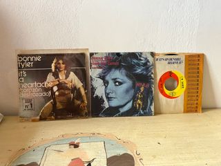 Lote singles vinilo The Beatles Bonnie Tyler
