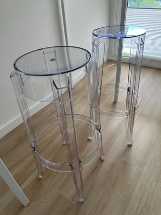 2 Taburetes Kartell Charles Ghost