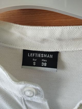Polo Leftiesman blanco - Talla S