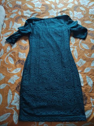 Vestido Amisu talla 38 - color verde azulado