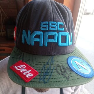 Cappello Originale Napoli Calcio Autografato