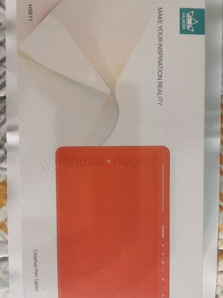 Caja Tablet HUION HS611 - Lápiz creativo naranja