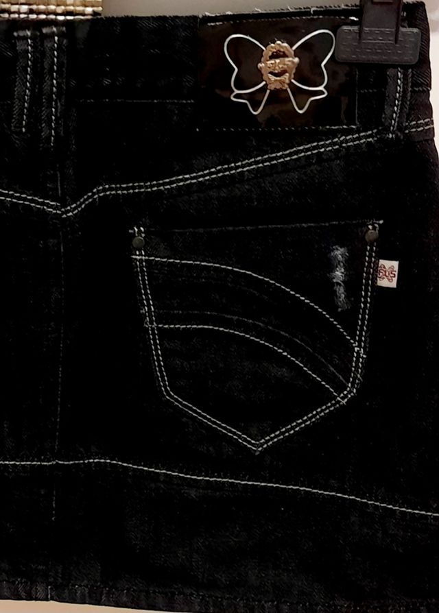 Mini Falda Vaquera Negra