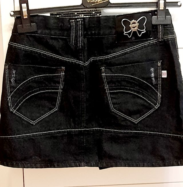 Mini Falda Vaquera Negra