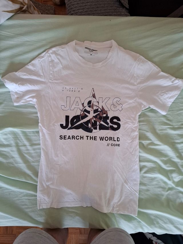 Camiseta Jack and Jones Blanca Talla M