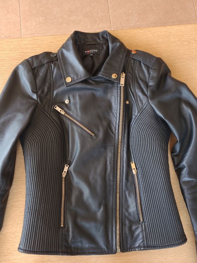Chaqueta de piel Morgan de toi de tipo motero