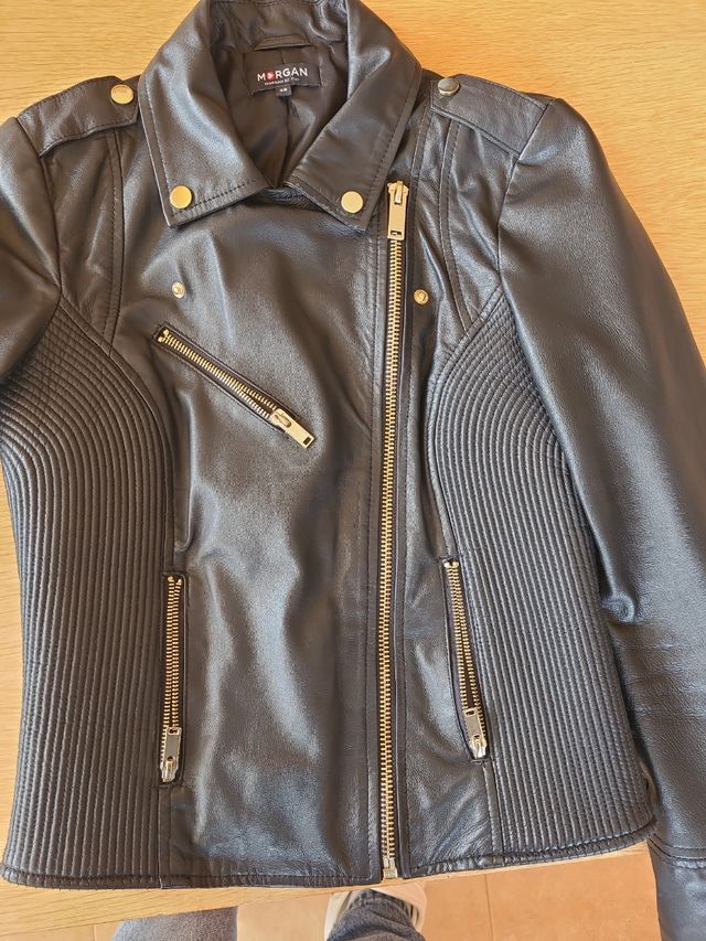 Chaqueta de piel Morgan de toi de tipo motero