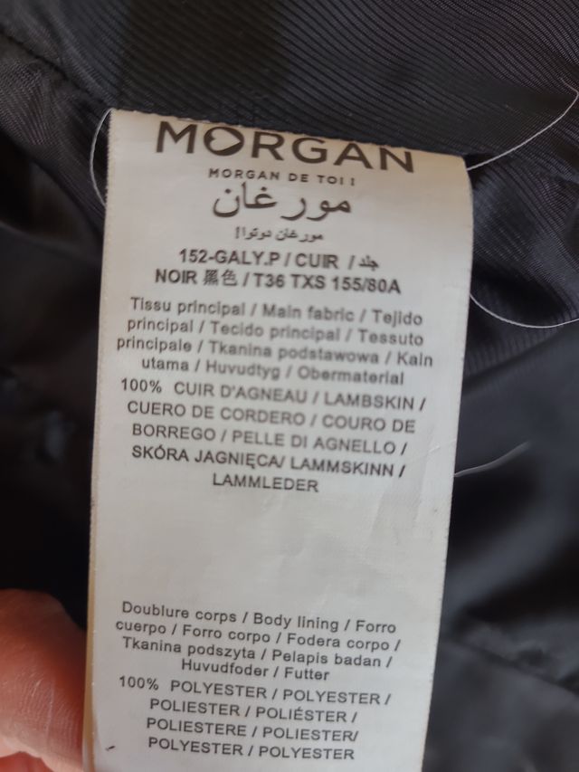 Chaqueta de piel Morgan de toi de tipo motero