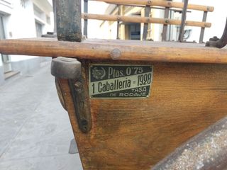 CARRO DE CABALLOS ANTIGUO - 1 SIGLO DE HISTORIA.