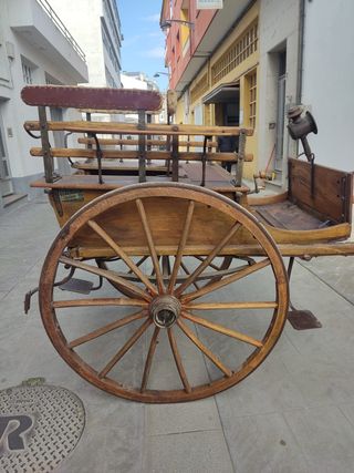 CARRO DE CABALLOS ANTIGUO - 1 SIGLO DE HISTORIA.