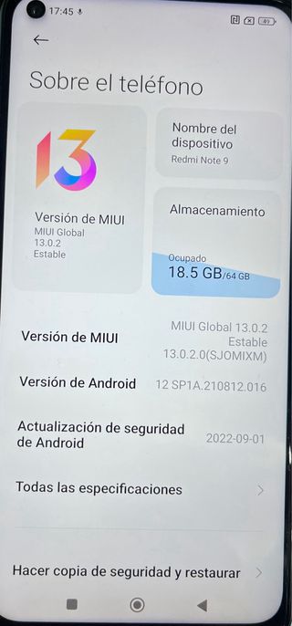 Xiaomi Redmi Note 9 64GB