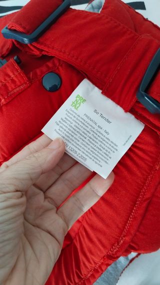 Mochila portabebés Prenatal roja