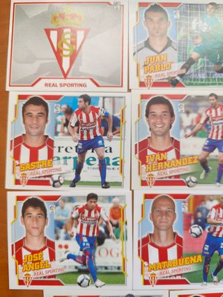 11 Cromos Real Sporting Gijón