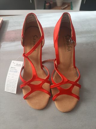 Zapatos baile Sansha rojos 37