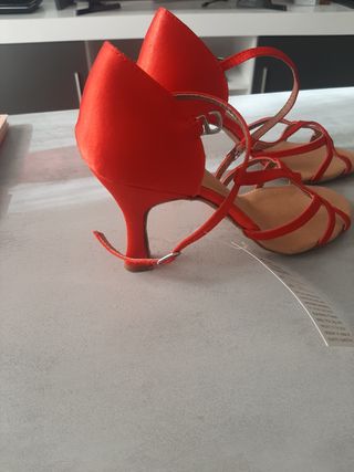 Zapatos baile Sansha rojos 37