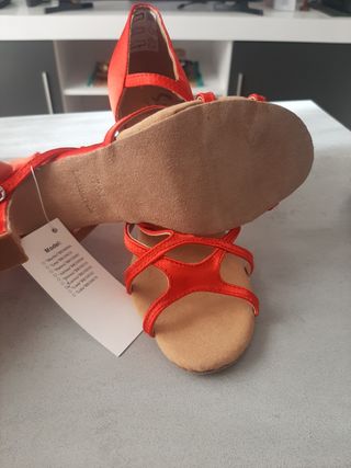 Zapatos baile Sansha rojos 37