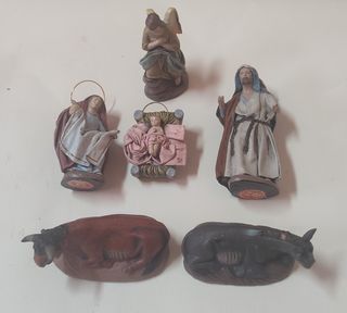 Portal Belén 5 figuras resina