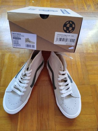 Vans SK8-Hi Tapered - Beige/Verde - 5.5