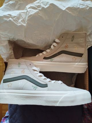 Vans SK8-Hi Tapered - Beige/Verde - 5.5