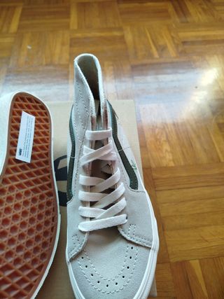 Vans SK8-Hi Tapered - Beige/Verde - 5.5