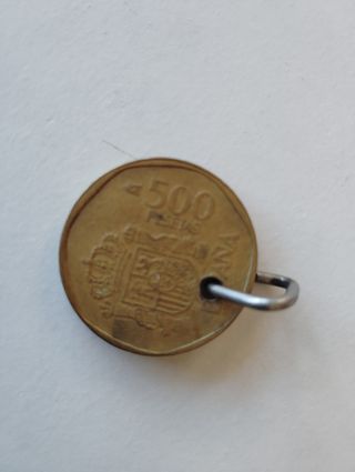 Moneda 500 Pesetas España 1988 con enganche 