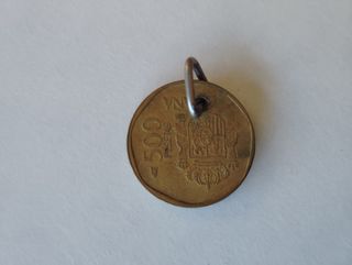 Moneda 500 Pesetas España 1988 con enganche 