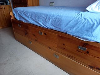 Cama nido madera - 3 cajones