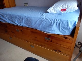 Cama nido madera - 3 cajones