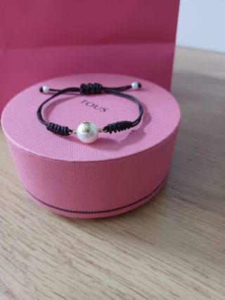 Pulsera Tous - Perla y cordón