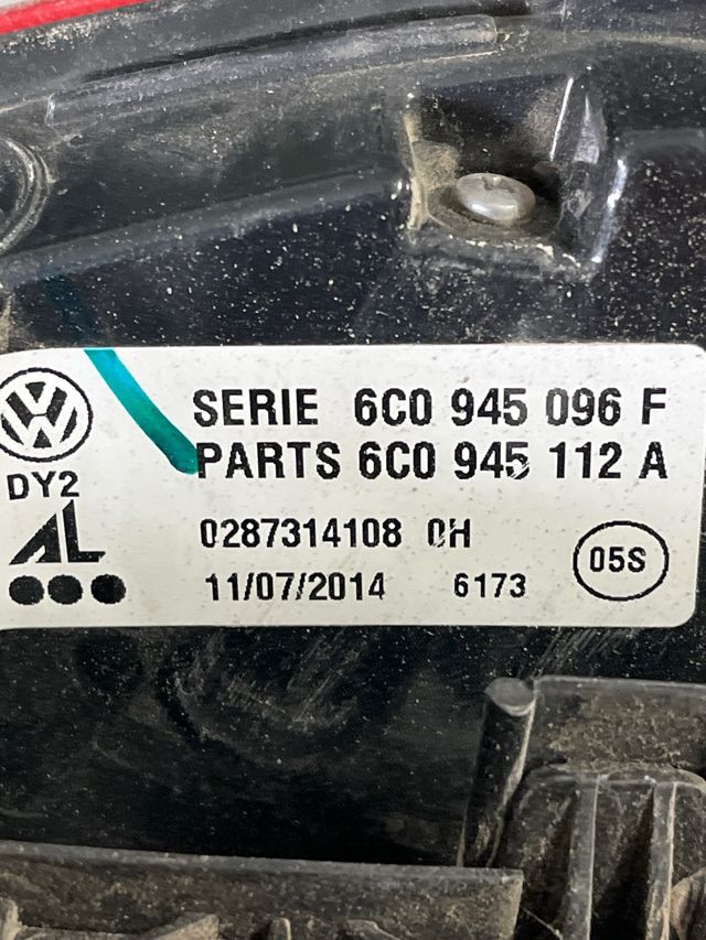 DIEDERICHS 2207090 Piloto trasero Volkswag Polo 6R