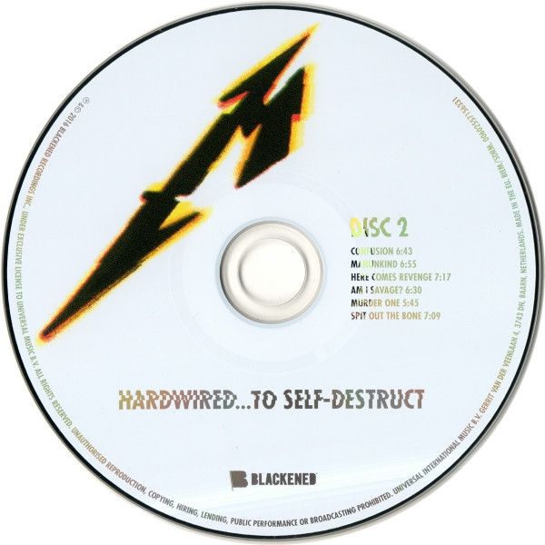 3xCD - Metallica – Hardwired...To Self-Destruct