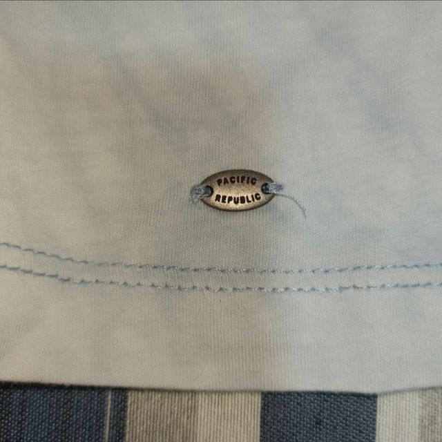 Crop top Tie Dye celeste