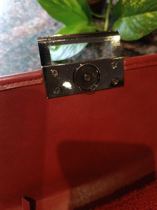 Bolso Parfois rojo (granate)- borreguillo