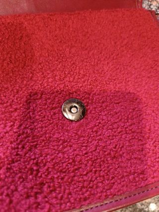 Bolso Parfois rojo (granate)- borreguillo