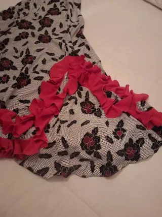2 Vestido Flamenca rojo y blanco talla 42  y 44