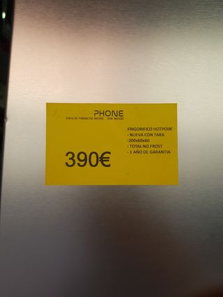 Nevera Hotpoint - 200x60x60 - 390€